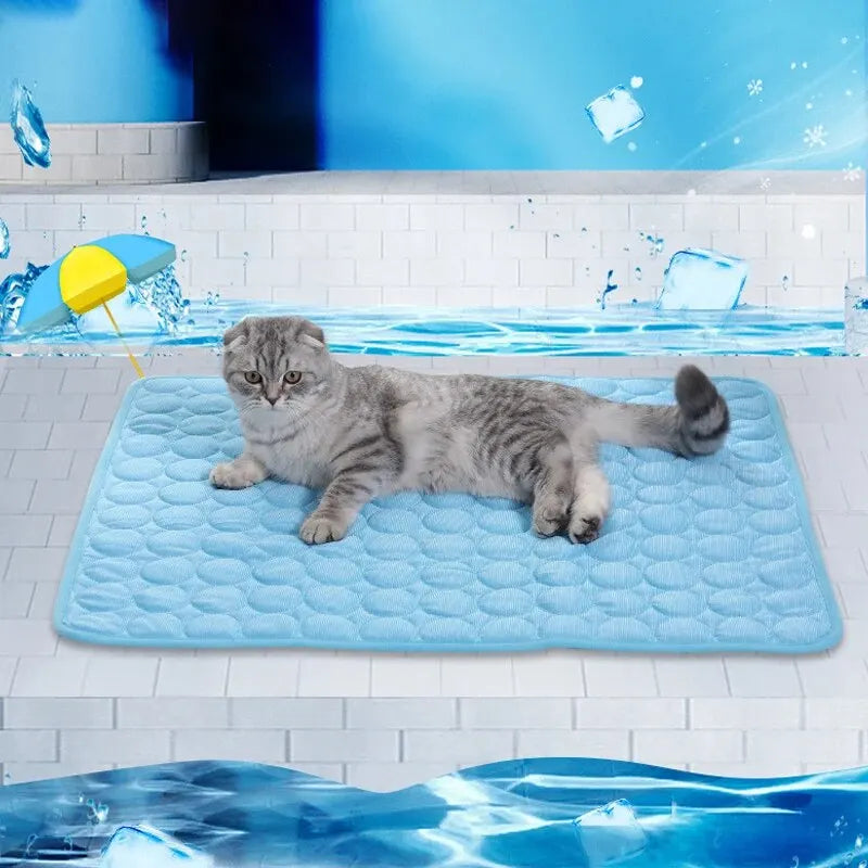Tapis rafraîchissant pour animaux de compagnie, idéal pour l'été, pour chats et chiens. Coussin de couchage et couverture rafraîchissante pour canapé, résistante et durable.